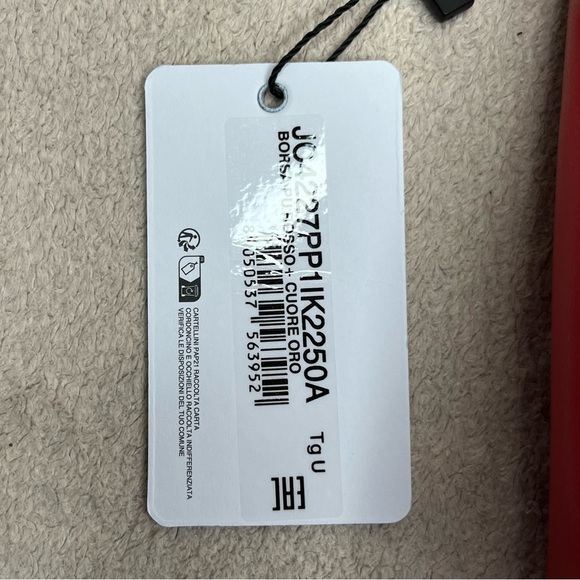 Love Moschino Red Heart Handbag Zipper Purse-Red/Gold-NEW-NWT-Valentine’s Day - Picture 16 of 16